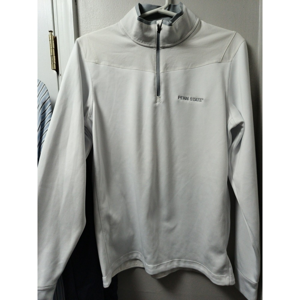 Nike Golf Penn State 1/4 Zip  Jacket White Small Dri-fit Standard Fit